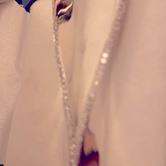 Gorgeous dangle, 14 karat gold diamond swirl, earrings designer 3 1/4 inch. - Picture 7 of 8